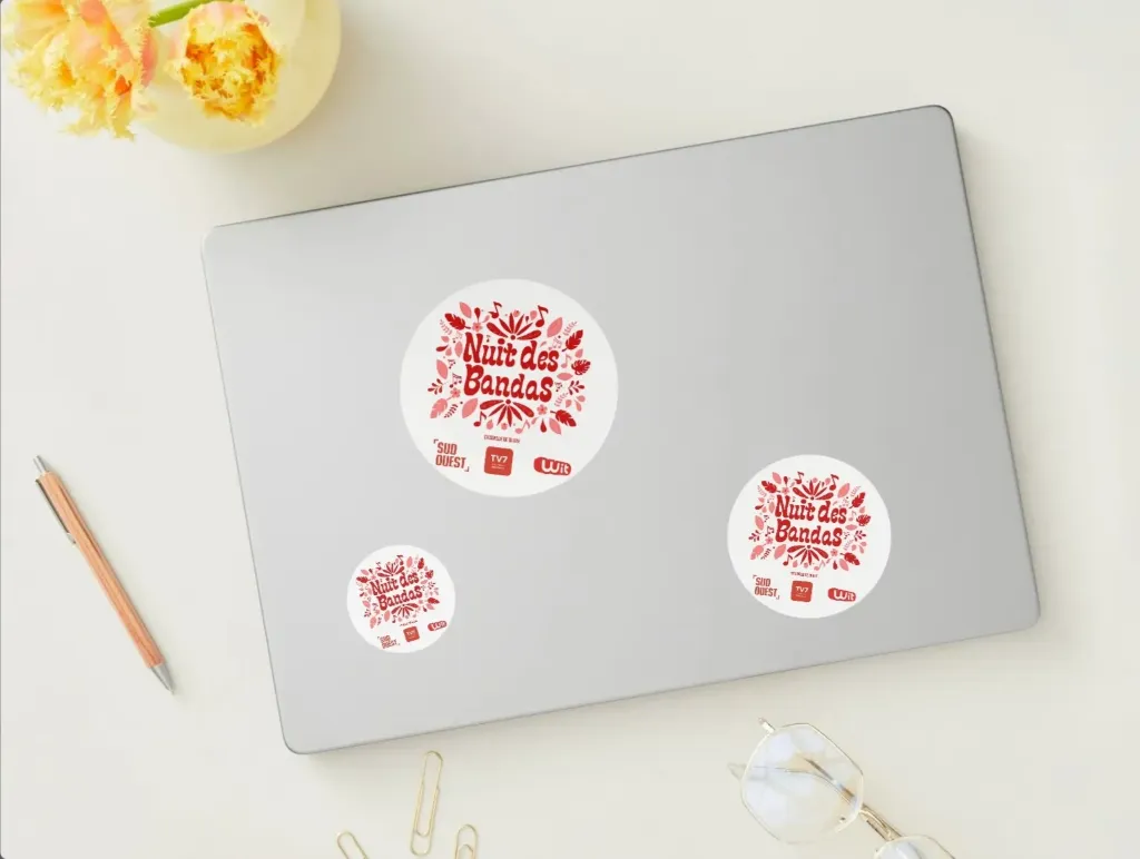 Stickers autocollants x5